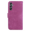 For Samsung Galaxy A24 4G Little Tiger Embossed Leather Phone Case(Rose Red)