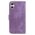 For Samsung Galaxy A05 Little Tiger Embossed Leather Phone Case(Purple)