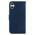 For Samsung Galaxy A05 Little Tiger Embossed Leather Phone Case(Dark Blue)