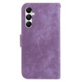 For Samsung Galaxy A05s Little Tiger Embossed Leather Phone Case(Purple)