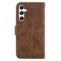 For Samsung Galaxy S24+ 5G Little Tiger Embossed Leather Phone Case(Brown)