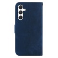 For Samsung Galaxy S24+ 5G Little Tiger Embossed Leather Phone Case(Dark Blue)