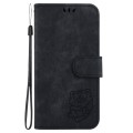 For Samsung Galaxy S24+ 5G Little Tiger Embossed Leather Phone Case(Black)