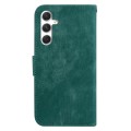 For Samsung Galaxy S24 5G Little Tiger Embossed Leather Phone Case(Green)