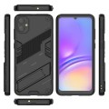 For Samsung Galaxy A05 4G Punk Armor 2 in 1 PC + TPU Shockproof Phone Case with Invisible Holder(Bla