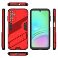 For Samsung Galaxy A15 Punk Armor 2 in 1 PC + TPU Shockproof Phone Case with Invisible Holder(Red)