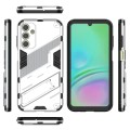 For Samsung Galaxy A15 Punk Armor 2 in 1 PC + TPU Shockproof Phone Case with Invisible Holder(White)