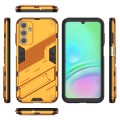 For Samsung Galaxy A15 Punk Armor 2 in 1 PC + TPU Shockproof Phone Case with Invisible Holder(Orange