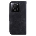 For Xiaomi 13T / 13T Pro / Redmi K60 Ultra Lily Embossed Leather Phone Case(Black)