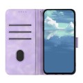 For Realme C65 4G Line Pattern Skin Feel Leather Phone Case(Light Purple)