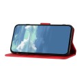 For Motorola Edge 40 Neo 5G Line Pattern Skin Feel Leather Phone Case(Red)