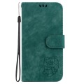 For Xiaomi 13T / 13T Pro / Redmi K60 Ultra Little Tiger Embossed Leather Phone Case(Green)