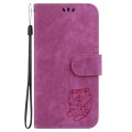 For Xiaomi 13T / 13T Pro / Redmi K60 Ultra Little Tiger Embossed Leather Phone Case(Rose Red)