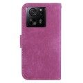 For Xiaomi 13T / 13T Pro / Redmi K60 Ultra Little Tiger Embossed Leather Phone Case(Rose Red)