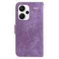 For Xiaomi Redmi Note 13 Pro+ 5G Little Tiger Embossed Leather Phone Case(Purple)