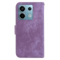 For Xiaomi Redmi Note 13 Pro 5G Little Tiger Embossed Leather Phone Case(Purple)