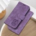 For Xiaomi Redmi K70E / Poco X6 Pro Little Tiger Embossed Leather Phone Case(Purple)