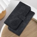 For Xiaomi Redmi Note 13R Pro Little Tiger Embossed Leather Phone Case(Black)