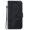 For Xiaomi Redmi Note 13R Pro Little Tiger Embossed Leather Phone Case(Black)