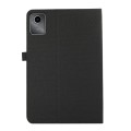 For Lenovo Tab M11 / Xiaoxin Pad 11 2024 Horizontal Flip TPU + Fabric PU Leather Tablet Case(Black)