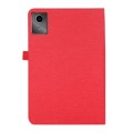 For Lenovo Tab M11 / Xiaoxin Pad 11 2024 Horizontal Flip TPU + Fabric PU Leather Tablet Case(Red)