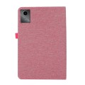 For Lenovo Tab M11 / Xiaoxin Pad 11 2024 Horizontal Flip TPU + Fabric PU Leather Tablet Case(Rose Re