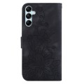 For Samsung Galaxy A15 Lily Embossed Leather Phone Case(Black)