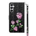 For Samsung Galaxy A05s 3D Painted Leather Phone Case(Rose)