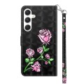 For Samsung Galaxy S24 5G 3D Painted Leather Phone Case(Rose)
