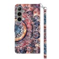 For Samsung Galaxy S24+ 5G 3D Painted Leather Phone Case(Colorful Mandala)