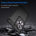 For OPPO F25 Pro 5G Brushed Texture Carbon Fiber TPU Phone Case(Black)