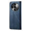 For OPPO Find X7 Pro/Find X7 Ultra Denim Texture Casual Style Horizontal Flip Leather Case(Blue)