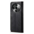 For OPPO Find X7 Pro/Find X7 Ultra Denim Texture Casual Style Horizontal Flip Leather Case(Black)