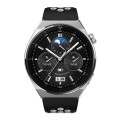 For Huawei Watch GT3 Pro 46mm Two Color Round Hole Silicone Watch Band(Black Grey)