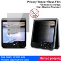 For Samsung Galaxy Z Flip6 imak HD Full Screen Anti-spy Tempered Glass Protective Film External Scr