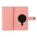 For iPhone 14 Plus ViLi GHB Series MagSafe Magnetic Zipper Leather Phone Case(Pink)