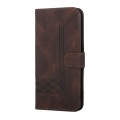 For Samsung Galaxy S23 FE 5G Cubic Skin Feel Flip Leather Phone Case(Brown)