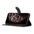 For Samsung Galaxy A25 Cubic Skin Feel Flip Leather Phone Case(Black)