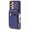 For Samsung Galaxy A14 Zipper Card Slots RFID Phone Case(Blue)