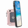 For Samsung Galaxy S21 5G Zipper Card Slots RFID Phone Case(Rose Gold)