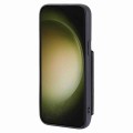 For Samsung Galaxy S22 Ultra 5G Zipper Card Slots RFID Phone Case(Black)