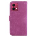 For Motorola Moto G84 Little Tiger Embossed Leather Phone Case(Rose Red)