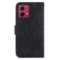 For Motorola Moto G84 Little Tiger Embossed Leather Phone Case(Black)
