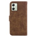 For Motorola Moto G54 Little Tiger Embossed Leather Phone Case(Brown)