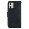 For Motorola Moto G54 Little Tiger Embossed Leather Phone Case(Black)