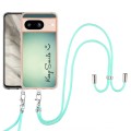 For Google Pixel 8 Electroplating Dual-side IMD Phone Case with Lanyard(Smile)