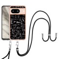 For Google Pixel 8 Electroplating Dual-side IMD Phone Case with Lanyard(Equation)