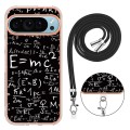 For Google Pixel 9 Electroplating Dual-side IMD Phone Case with Lanyard(Equation)