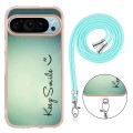 For Google Pixel 9 Pro Electroplating Dual-side IMD Phone Case with Lanyard(Smile)