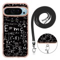 For Google Pixel 9 Pro Electroplating Dual-side IMD Phone Case with Lanyard(Equation)